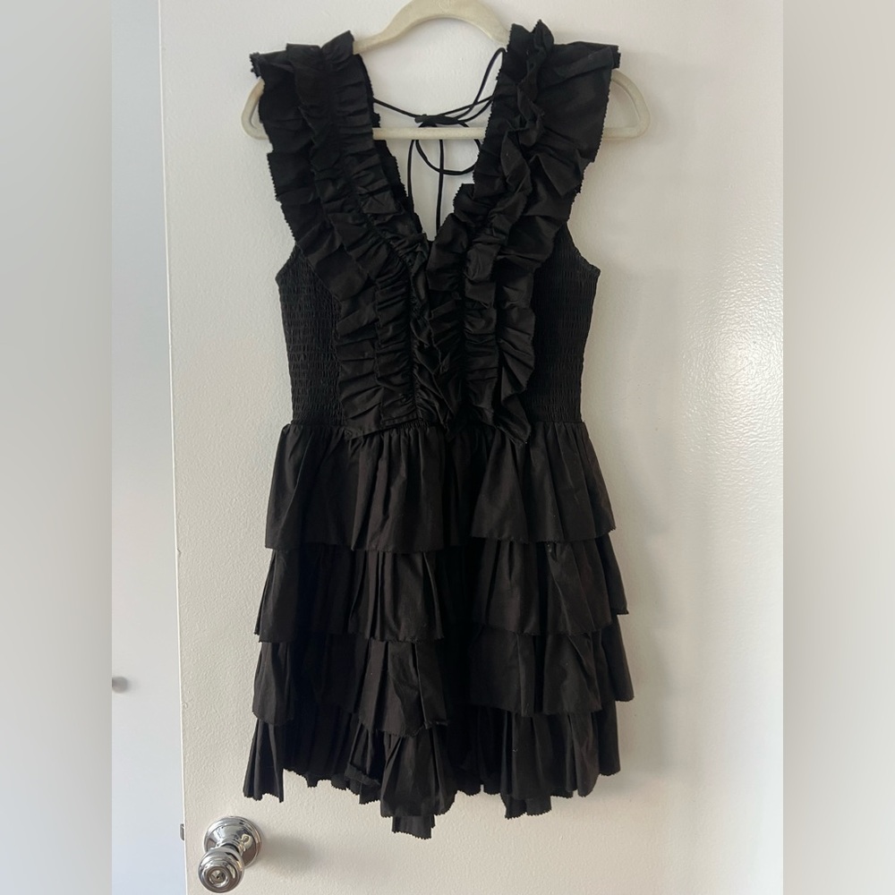 Love The Label Sage Dress, Solid Black